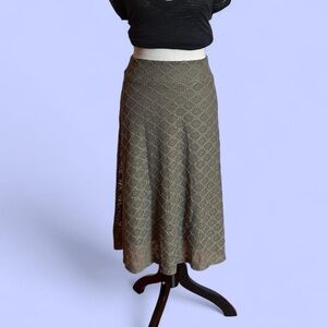 Zac & Rachel Gray Diamond Midi Skirt